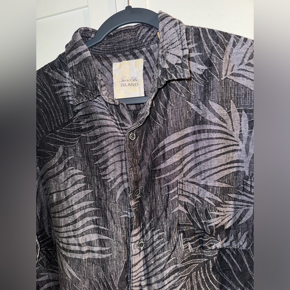Tasso Elba Island Men’s Hawaiian Tropical Linen/Silk Shirt: Size XXL - Picture 2 of 3